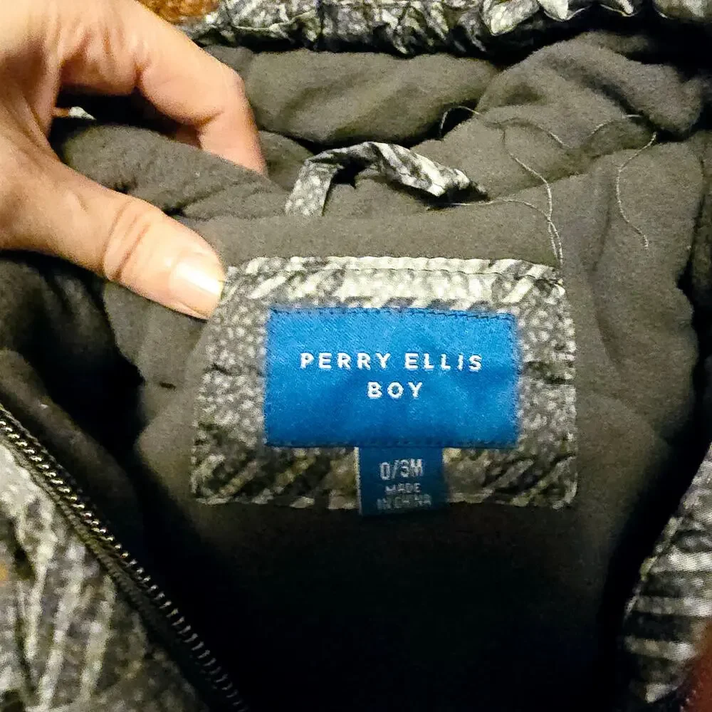 Perry Ellis boy infant puffer snow onsie